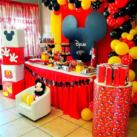 mickey and minnie birthday party decorations|mickey mouse minnie birthday party.